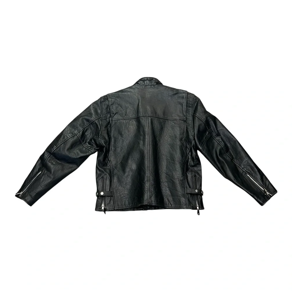 🔥🔥 Hot Leathers Genuine Leather Classic Cafe Racer Motorcycle Biker‎ Jacket